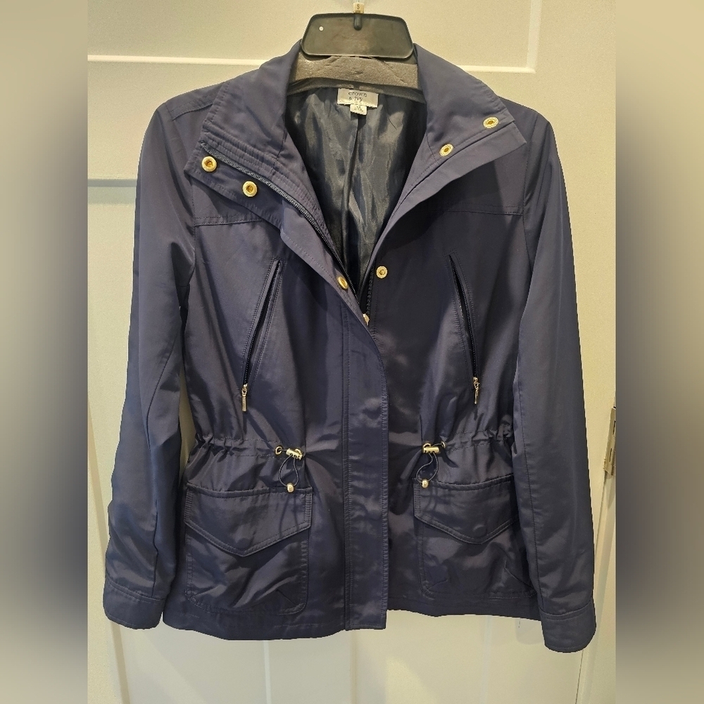 Crown & Ivy  Water Resistant Zip Front Global Traveler Jacket XS